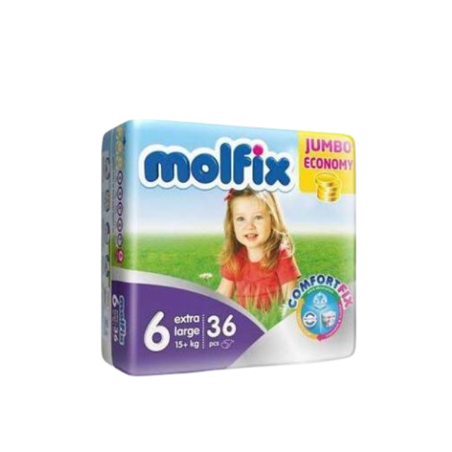 Molfix Baby Diaper Belt 6 Jumbo XL (15+ KG) - 36 Pcs Molfix Baby Diaper Belt 6 Jumbo XL (15+ KG) - 36 Pcs - Image 1
