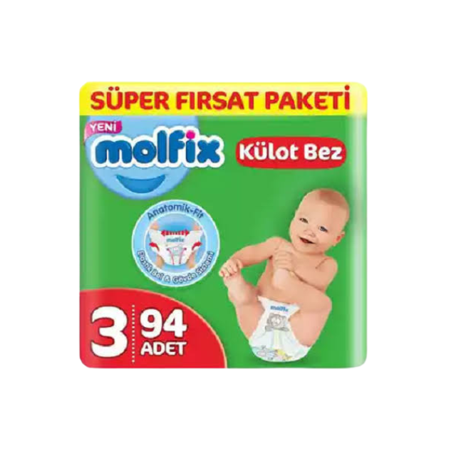 Molfix Baby Diaper Pants Super Pack Midi (6-11 KG) - 94 Pcs (Made In Turkey) Molfix Baby Diaper Pants Super Pack Midi (6-11 KG) - 94 Pcs (Made In Turkey) - Image 1
