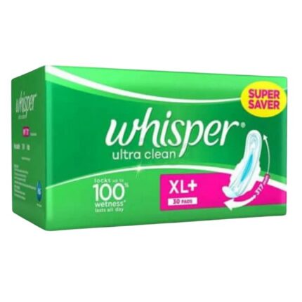 Whisper Ultra Clean Sanitary Pads XL Plus Wings (30pcs)