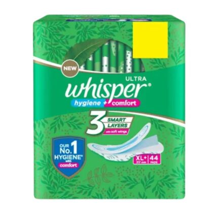 Whisper Ultra Clean Sanitary Pads XL Plus Wings 44's Pack