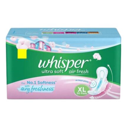 Whisper Ultra Soft Air Fresh XL + 30 Pcs