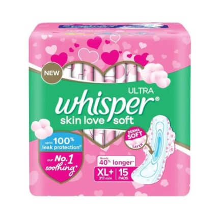Whisper Ultra Soft Skin love XL + - 15 Pcs