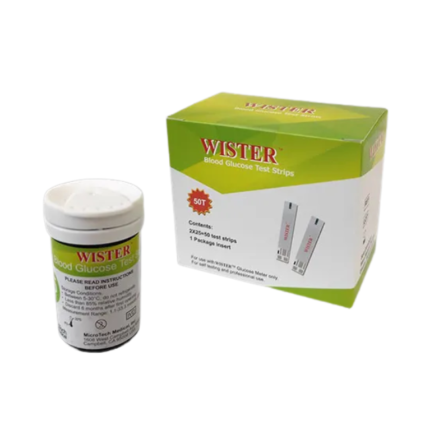 Wister Blood Glucose Test Strips 50pcs & 25 pcs