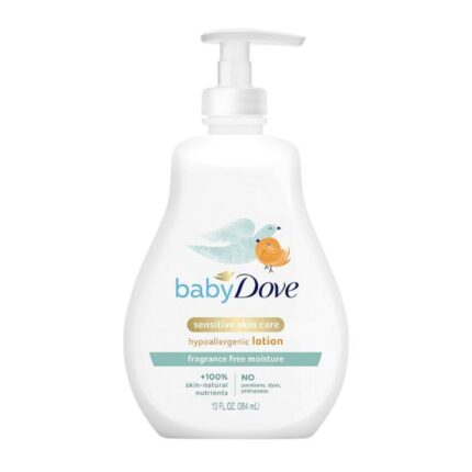 Baby Dove Hypoallergenic Lotion for Sensitive Skin with Fragrance Free Moisture384ml