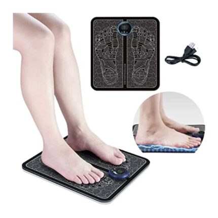 EMS Foot Massager, Folding Portable Feet Massage Machine, Electronic Muscle Stimulator Massage Mat USB RechargeableFoot Massager