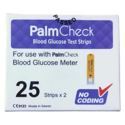 Palm Check Blood Glucose Test Strip-25 Test