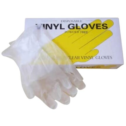 Powder Free Vinyl Hand Gloves 100 Pcs