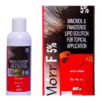 Morr F 5% Minoxidil & Finastride Lipid Solution For Topical Application 60ml Scalp Lotion - (5%)