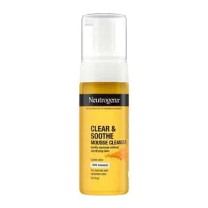 Neutrogena Clear & Soothe Turmeric Mousse Cleanser For Normal & Sensitive Skin