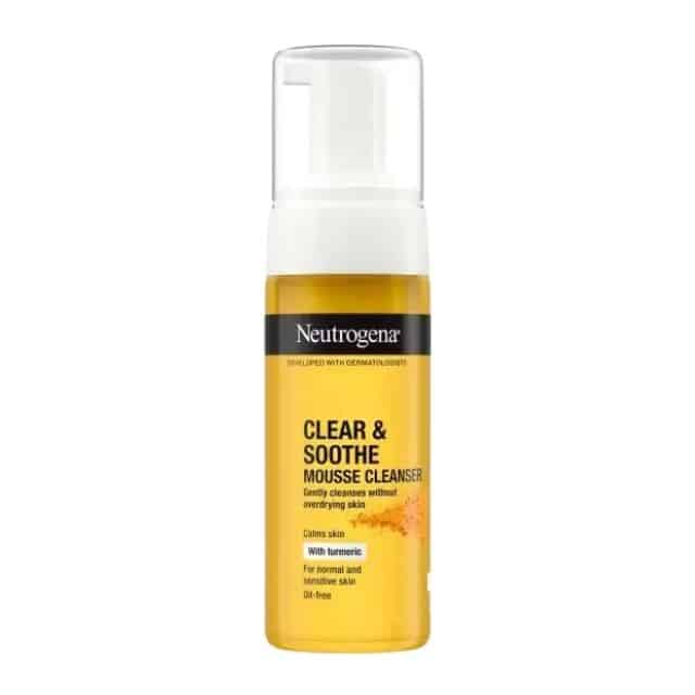 Neutrogena Clear & Soothe Turmeric Mousse Cleanser For Normal & Sensitive Skin Neutrogena Clear & Soothe Turmeric Mousse Cleanser For Normal & Sensitive Skin