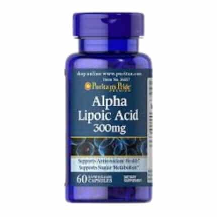 Puritan's Pride Alpha Lipoic Acid Supports Antioxidant Health 300mg 60capsules Capsule - (300mg)