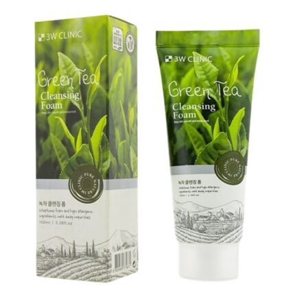 3W Clinic Greentea Foam Cleansing 100ml