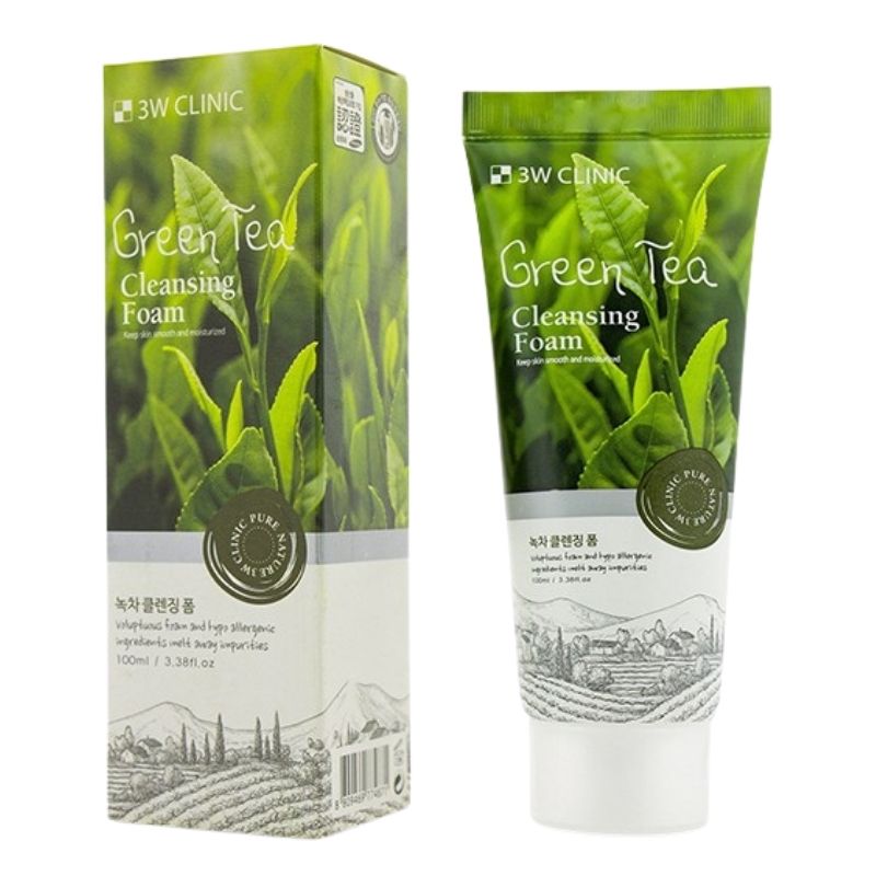 3W Clinic Greentea Foam Cleansing 100ml 3W Clinic Greentea Foam Cleansing 100ml