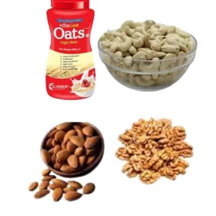 Foodcare oats 500gm+Kaju Badam 250gm+Kath Badam 250gm+ Akhrut 250gm