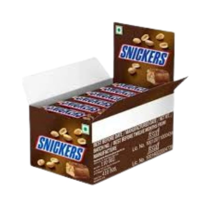 Snickers Chocolate (Indian) 12gm - 40Pcs Snickers Chocolate (Indian) 12gm - 40Pcs