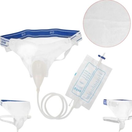 Urine Collector Silicone Adults Man Woman Elderly Urinal with Urine Catheter Bags