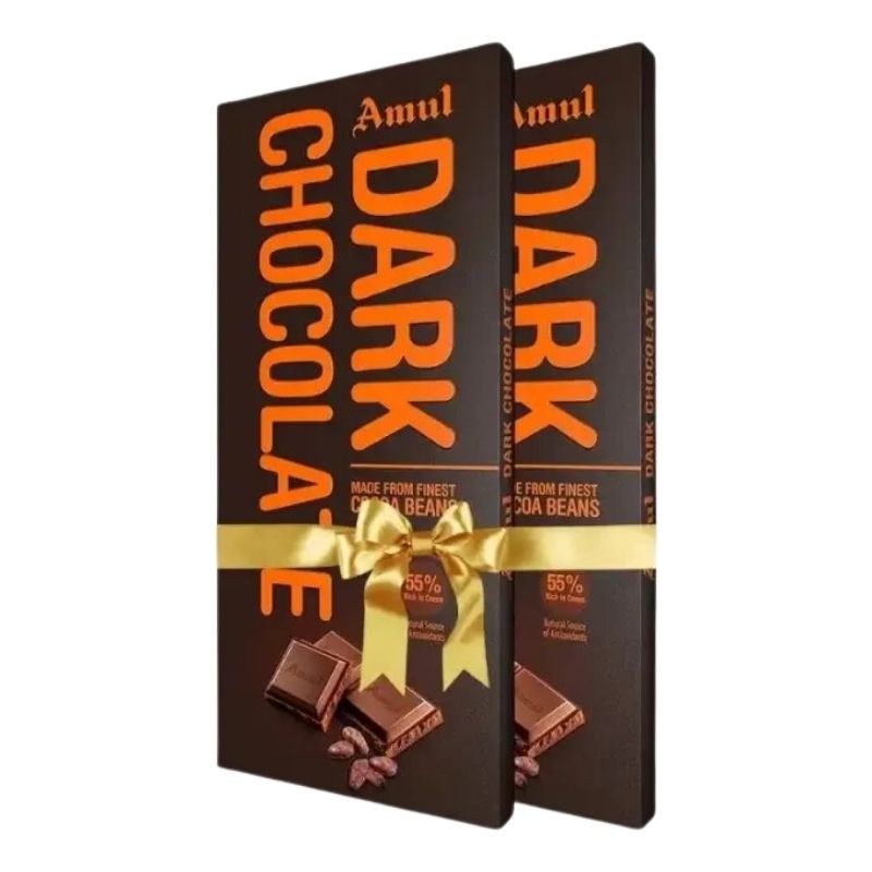 Amul Dark Chocolate 125g- 2pcs Amul Dark Chocolate 125g- 2pcs