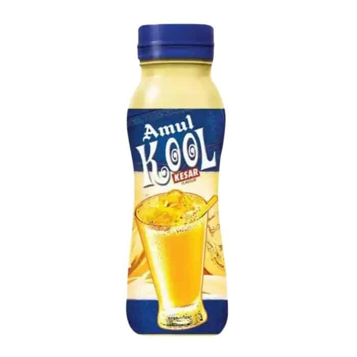 Amul Kool Kesar Flavour Milk Plastic Bottle - 180 ml