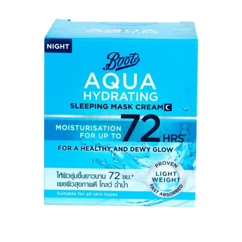 Boots Aqua Hydrating 72 Hrs Sleeping Mask Cream Boots Aqua Hydrating 72 Hrs Sleeping Mask Cream