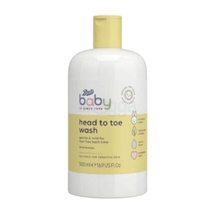 Boots Baby Head To Toe Wash for Tear Free Bath Time 500ml