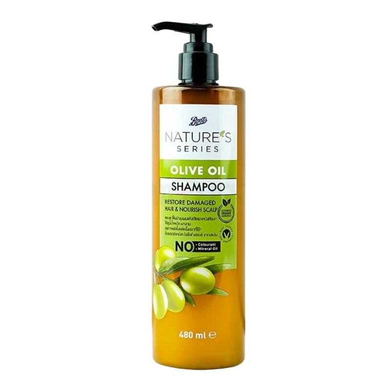 Boots Nature's Series Olive Oil Shampoo Restores Damaged Hair & Nourish Scalp Boots Nature's Series Olive Oil Shampoo Restores Damaged Hair & Nourish Scalp