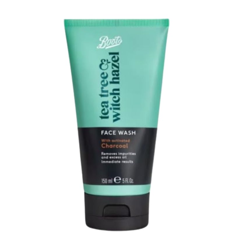 Boots Tea Tree Witch Hazel Face Wash with Activated Charcoal Boots Tea Tree Witch Hazel Face Wash with Activated Charcoal