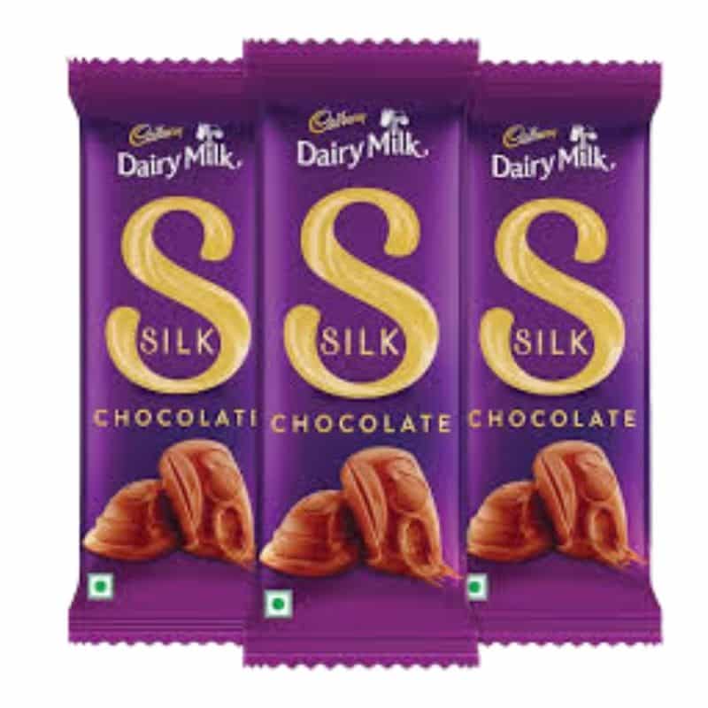 Dairy Milk Silk Chocolate Bar 60g- 3pcs Dairy Milk Silk Chocolate Bar 60g- 3pcs