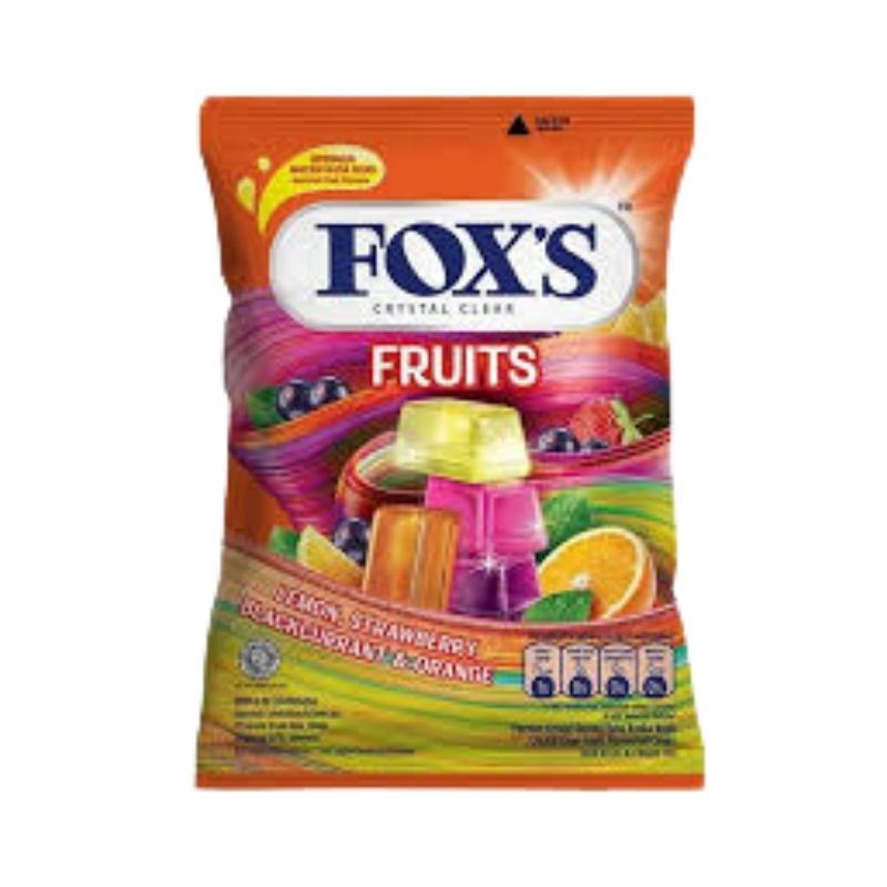 Fox's Crystal Clear Fruits Candy Pouch 90g Fox's Crystal Clear Fruits Candy Pouch 90g
