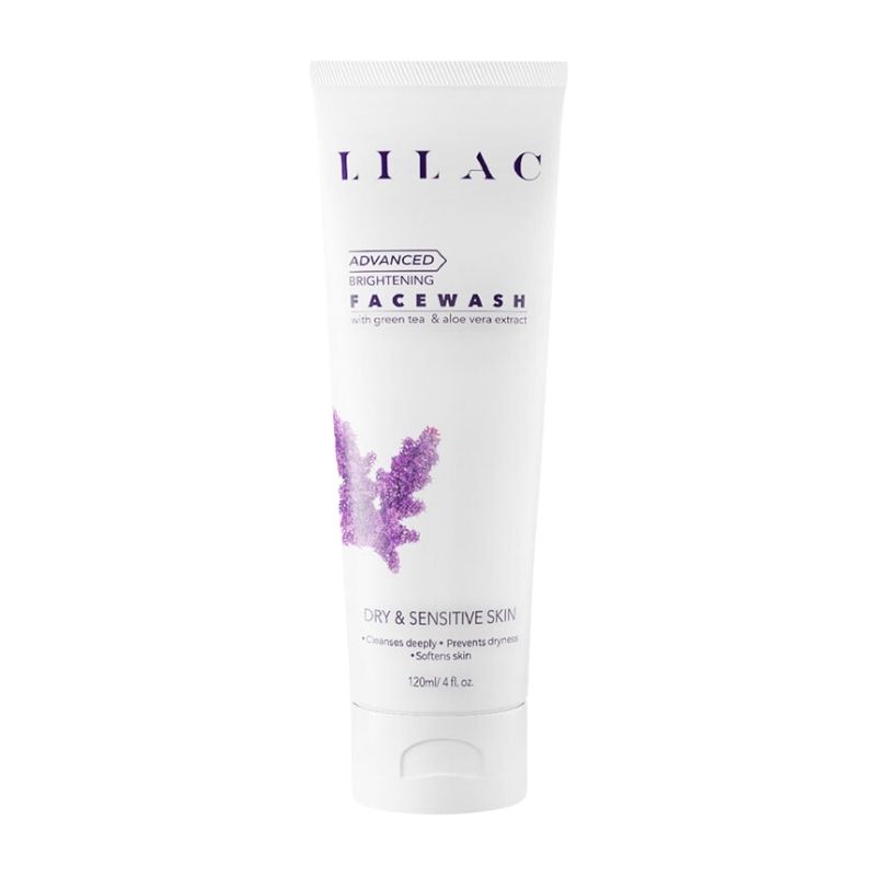 LILAC skin care product Brightening Face Wash Dry And Sensitive Skin (120ml) LILAC skin care product Brightening Face Wash Dry And Sensitive Skin (120ml)