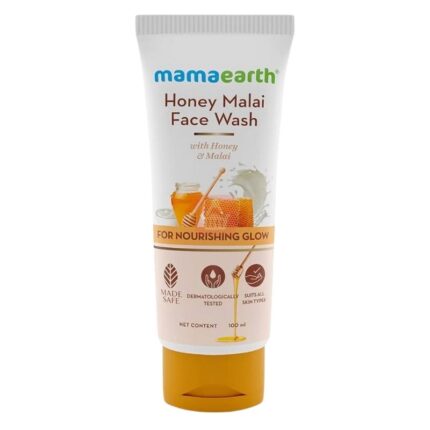 Mamaearth Honey Malai Face Wash For Nourishing Glow 100ml