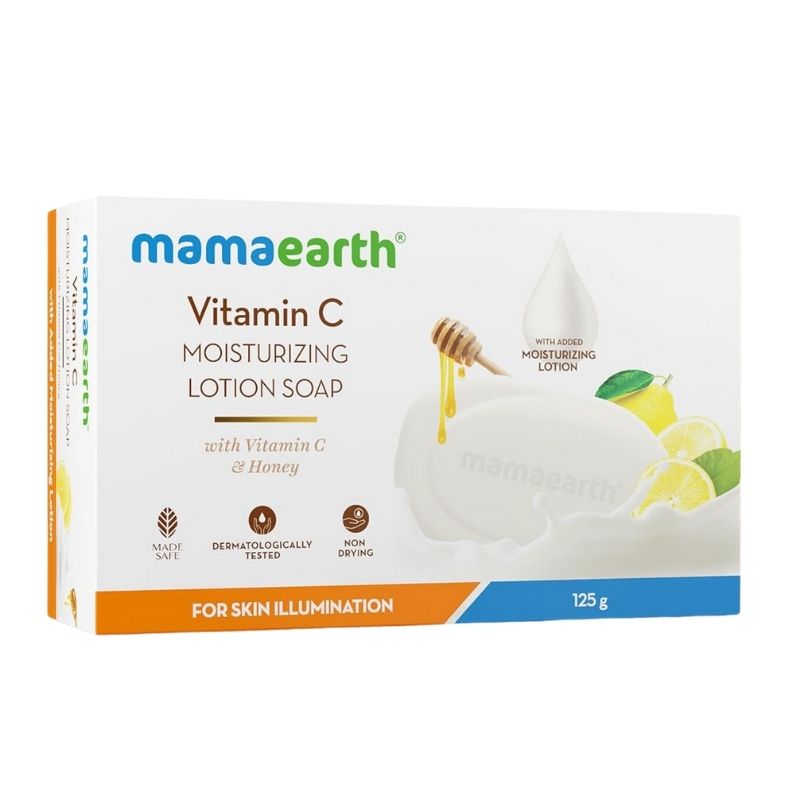 Mamaearth Vitamin C Moisturizing Lotion Soap 125gm Mamaearth Vitamin C Moisturizing Lotion Soap 125gm