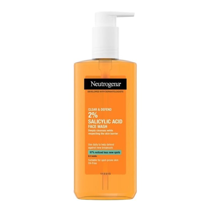 Neutrogena Clear & Defend 2% Salicylic Acid Face Wash 200ml