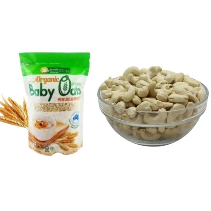 Organic Baby oats 500gm+Kaju Badam 500gm combo