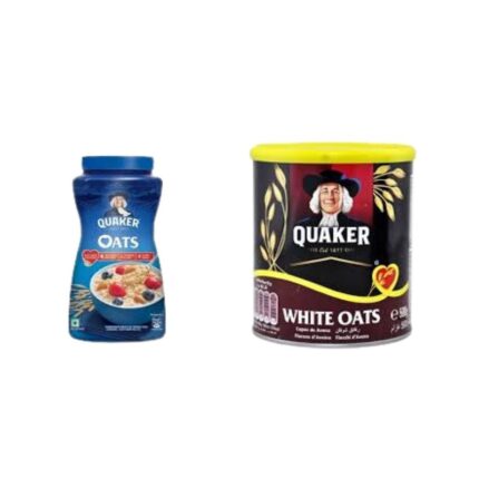 Quaker oats 450g+White oats 500g combo