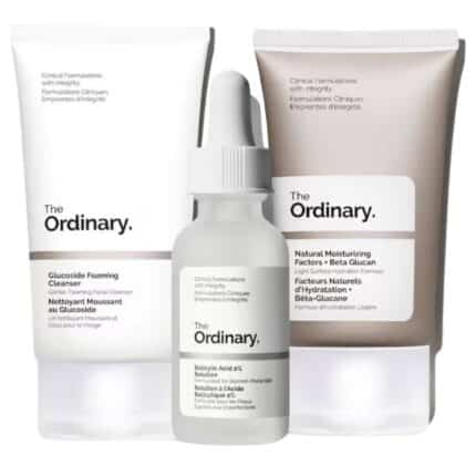 The Ordinary Clear Set (Glucoside Foaming Cleanser 50ml, Salicylic Acid 2% Solution 30ml, Natural Moisturizing Factors + Beta Glucan 30ml)