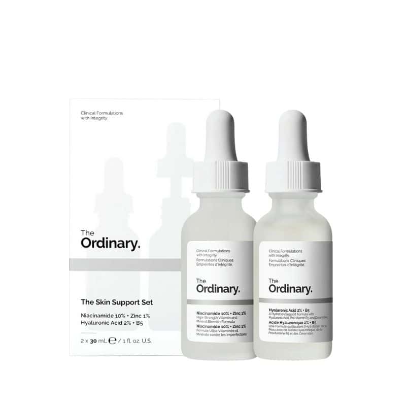 The Ordinary The Skin Support Set with Niacinamide 10% + Zinc 1% & Hyaluronic Acid 2% + B5 The Ordinary The Skin Support Set with Niacinamide 10% + Zinc 1% & Hyaluronic Acid 2% + B5
