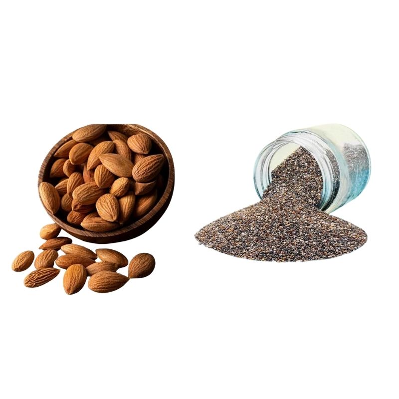 kath badam 250g+chia seeds 1kg combo kath badam 250g+chia seeds 1kg combo