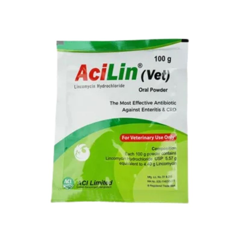 AciLin Oral Powder (Vet) 100gm Pack AciLin Oral Powder (Vet) 100gm Pack