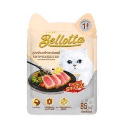 Bellotta Adult Pouch Tuna Topping Shirasu in Jelly 85gm