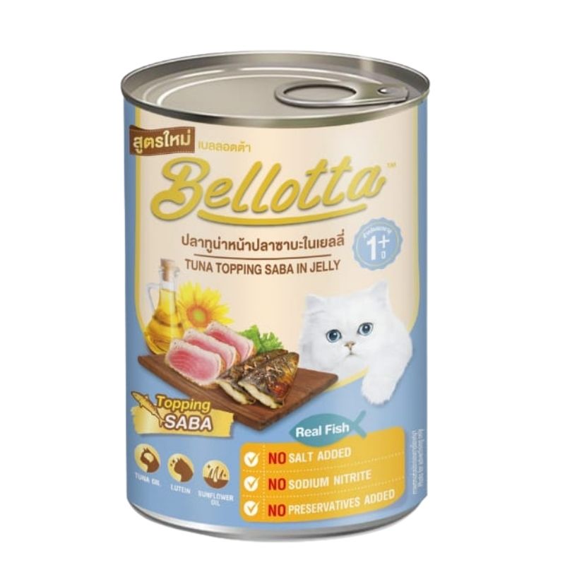 Bellotta Can 400gm Real Tuna Topping Saba in Jelly Bellotta Can 400gm Real Tuna Topping Saba in Jelly