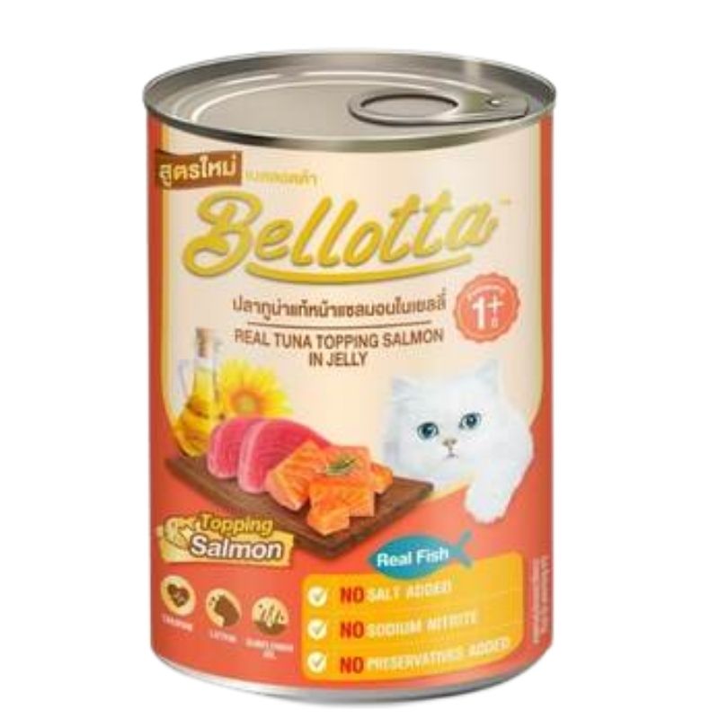 Bellotta Can 400gm Real Tuna Topping Salmon in Jelly Bellotta Can 400gm Real Tuna Topping Salmon in Jelly