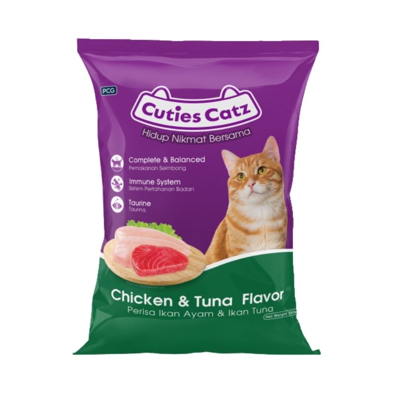 Cuties Catz Tuna Flavored Cat Food 350gm Cuties Catz Tuna Flavored Cat Food 350gm