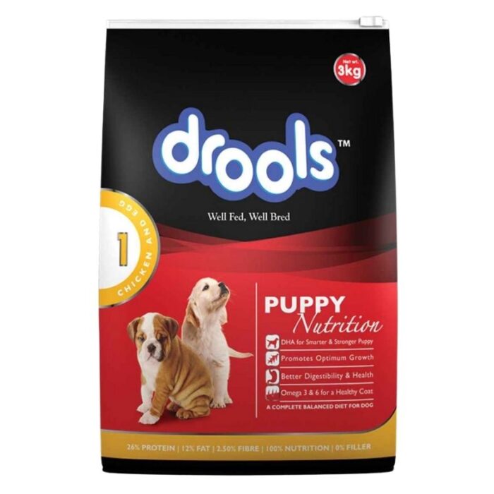 Drools Puppy Dog Food Chicken & Egg 3kg