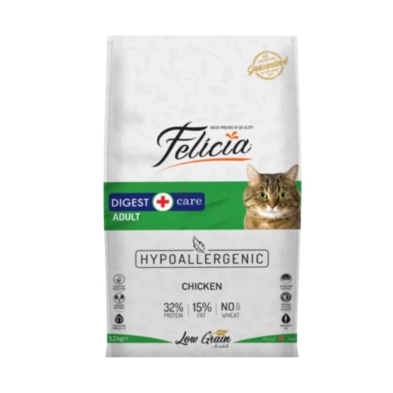 Felicia Low Grain Adult Digest care Cat Food Chicken 2kg Felicia Low Grain Adult Digest care Cat Food Chicken 2kg
