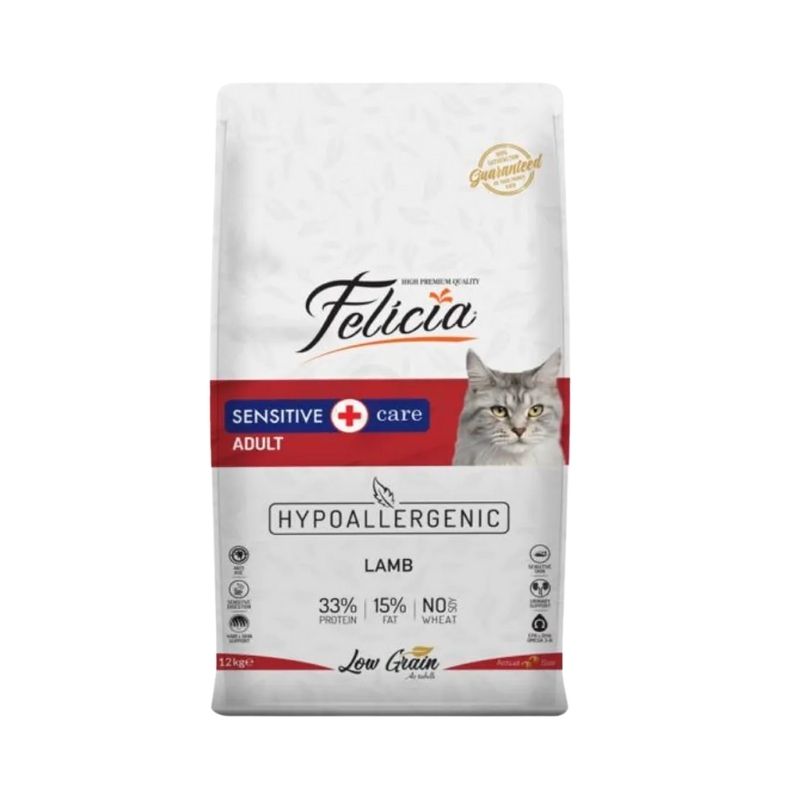Felicia Low Grain Adult Sensitive Care Cat Food Lamb 2 kg Felicia Low Grain Adult Sensitive Care Cat Food Lamb 2 kg