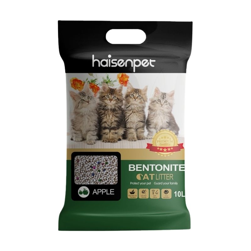 Haisenpet Bentonite Cat Litter Apple 10L Haisenpet Bentonite Cat Litter Apple 10L