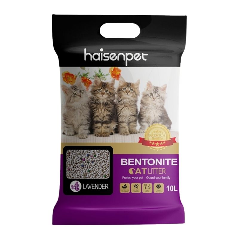 Haisenpet Bentonite Cat Litter Lavender 10L Haisenpet Bentonite Cat Litter Lavender 10L