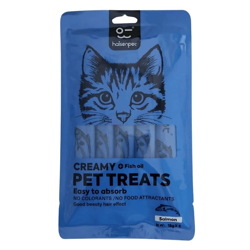 Haisenpet Premium Creamy Treat Salmon Flavour (15×5) gm Haisenpet Premium Creamy Treat Salmon Flavour (15×5) gm