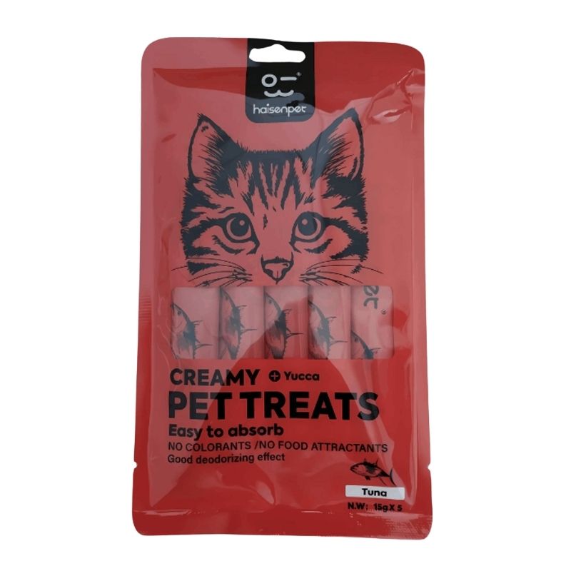 Haisenpet Premium Creamy Treat Tuna Flavour (15×5) gm Haisenpet Premium Creamy Treat Tuna Flavour (15×5) gm
