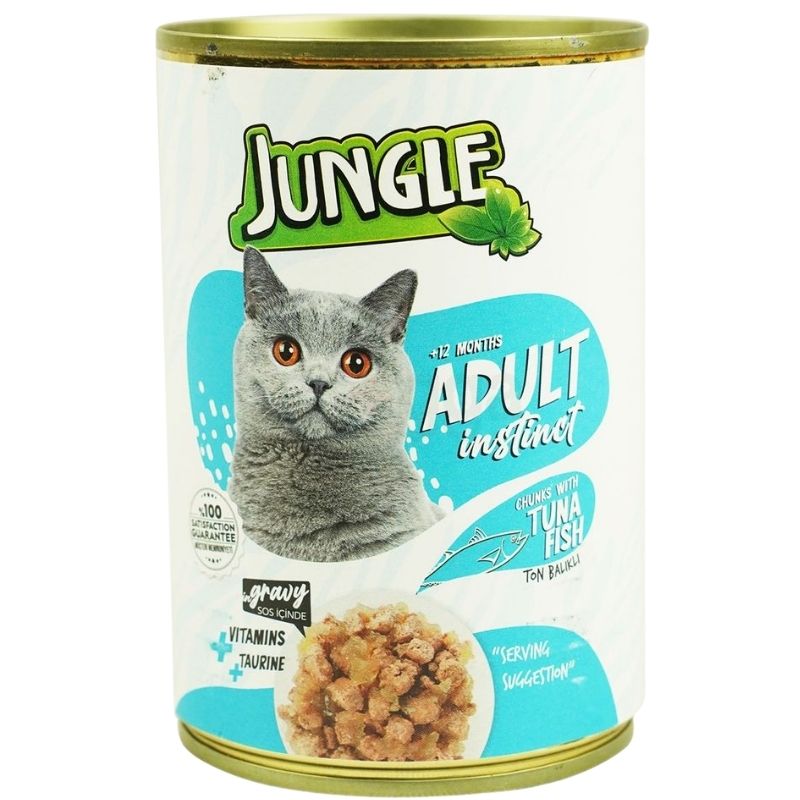 Jungle Adult Cat Food Can Tuna Fish 400gm Jungle Adult Cat Food Can Tuna Fish 400gm
